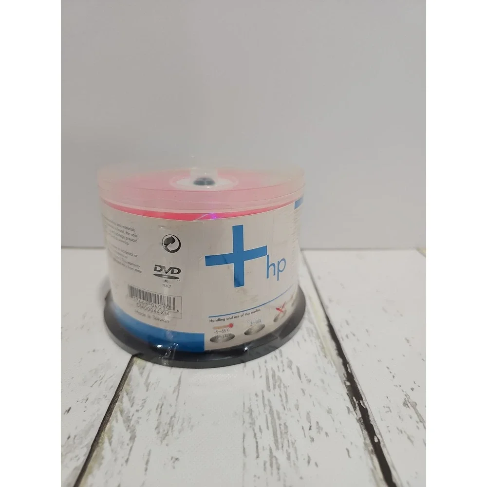 New, HP invent, HP DVD-R, 16X 4.7 GB, 120 min, 50 pack. Sealed.